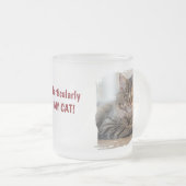 Leuke aangepaste Halloween kat Matglas Koffiemok (Voorkant rechts)