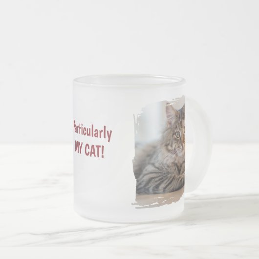 Leuke aangepaste Halloween kat Matglas Koffiemok (Voorkant rechts)