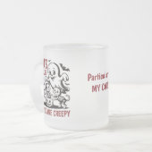 Leuke aangepaste Halloween kat Matglas Koffiemok (Voorkant links)