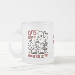 Leuke aangepaste Halloween kat Matglas Koffiemok