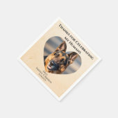 Leuke aangepaste huisdier hond hart frame dank je servet (Hoek)