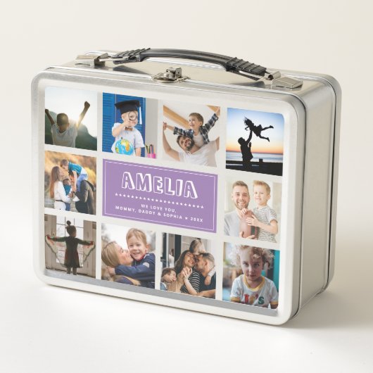 Leuke Aangepaste Kinder Naam Familie Fotocollage P (Voorkant)