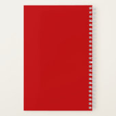 Leuke aangepaste kinderennamen voor rode mama-defi notitieboek (Achterkant)