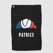 Leuke aangepaste naam Cool Franse vlag Croissant