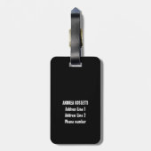 Leuke aangepaste naam Italië Italiaanse vlag Peppe Bagagelabel (Achterkant verticaal)