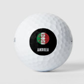 Leuke aangepaste naam Italië Italiaanse vlag Peppe Golfballen (Voorkant)
