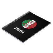 Leuke aangepaste naam Italië Italiaanse vlag Peppe Notitieboek (Linkerzijde)