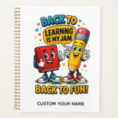 Leuke Aangepaste Naam School Planner (Voorkant)