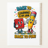 Leuke Aangepaste Naam School Planner (Achterkant)