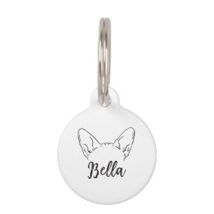 Leuke aangepaste naam Sphynx Cat Huisdierpenning