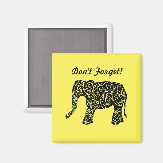 Leuke aangepaste olifant magneet (Voorkant / Achterkant)