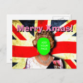 Leuke aangepaste punk Queen kerstgroet… Feestdagenkaart (Voorkant / Achterkant)