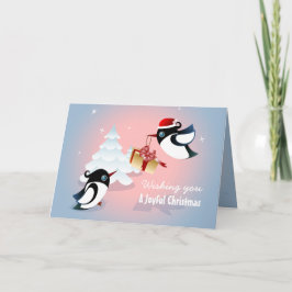 Leuke Aanwezige Kerstmis van Vogels Feestdagen Kaart
