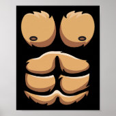 Leuke Aap Gorilla Borst Kostuum Halloween Poster (Voorkant)