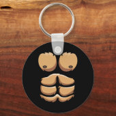 Leuke Aap Gorilla Borst Kostuum Halloween Sleutelhanger (Voorkant)