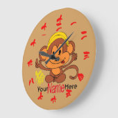 Leuke Aap met Chinese Cijfers en Karakters Grote Klok (Hoek)