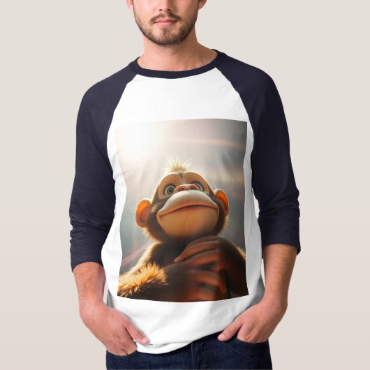 Leuke aap t-shirt (Voorkant)