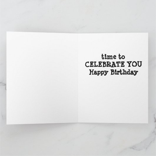 LEUKE AAP ZEGT TIJD OM "JOU" TE VIEREN KAART (Binnen)