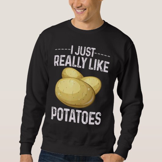Leuke Aardappel Groente Kostuum Dat Ik Echt Leuk V Trui (Voorkant)