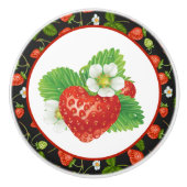 Leuke aardbei keuken decor keramische knop (Voorkant)
