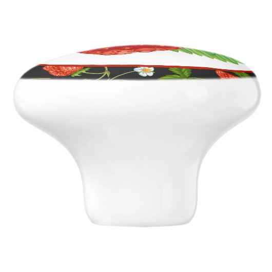 Leuke aardbei keuken decor keramische knop (Zijkant)