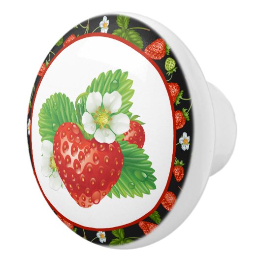 Leuke aardbei keuken decor keramische knop (Rechts)