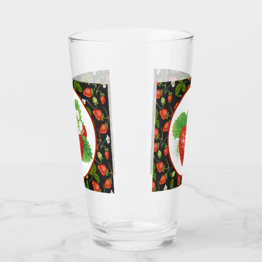 Leuke aardbei liefhebbers keuken glas (Links)