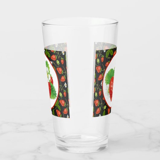 Leuke aardbei liefhebbers keuken glas (Rechts)