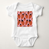 Leuke aardbei, met de hand getekend naadloos ontwe romper (Voorkant)