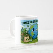 Leuke Aarde Dag Eco Planeet Koffiemok (Voorkant links)