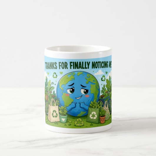 Leuke Aarde Dag Eco Planeet Koffiemok (Center)