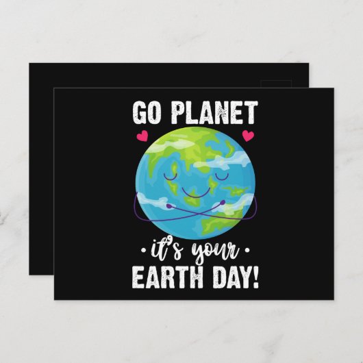 Leuke Aarde Dag Go Planet Het is Uw Aarde Dag Briefkaart (Voorkant / Achterkant)