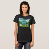 Leuke Aardedag Planeet Eco Grafisch ontwerp T-shirt (Voorkant volledig)