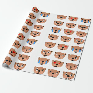 leuke aardgans dag , leuke emoji kawaii cadeaupapier
