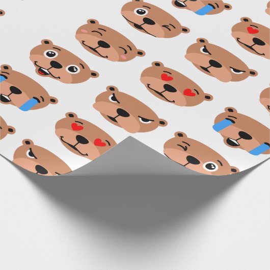 leuke aardgans dag , leuke emoji kawaii cadeaupapier (Hoek)