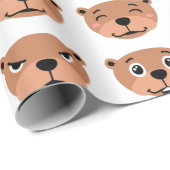 leuke aardgans dag , leuke emoji kawaii cadeaupapier (Rol Hoek)