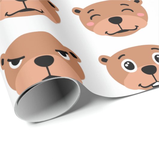 leuke aardgans dag , leuke emoji kawaii cadeaupapier (Rol Hoek)