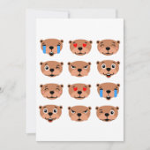 leuke aardgans dag , leuke emoji kawaii kaart (Voorkant)