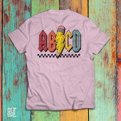 Leuke ABCD Potlood Alfabet Grafisch Ontwerp T-shirt