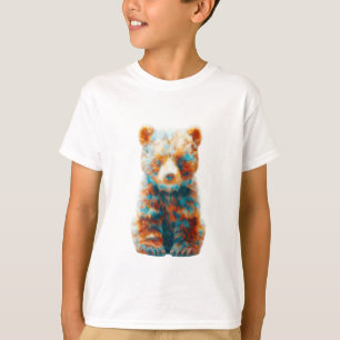 Leuke Abstracte Artistieke Beerbaby Kinderen T-shirt