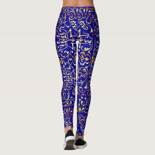 Leuke Abstracte Artsy Leggings (Achterkant)