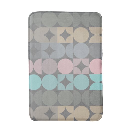 Leuke Abstracte Circles Squares Popart Pattern Badmat (Voorkant Verticaal)