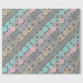Leuke Abstracte Circles Squares Popart Pattern Cadeaupapier (Vlak)