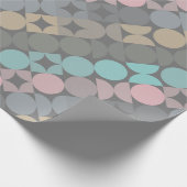 Leuke Abstracte Circles Squares Popart Pattern Cadeaupapier (Hoek)