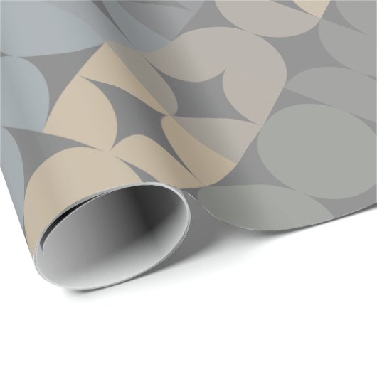 Leuke Abstracte Circles Squares Popart Pattern Cadeaupapier (Rol Hoek)