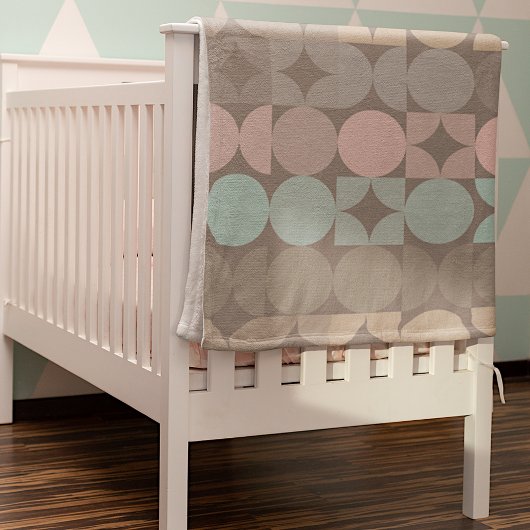 Leuke Abstracte Circles Squares Popart Pattern Fleece Deken