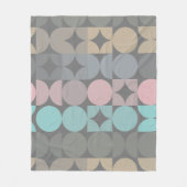 Leuke Abstracte Circles Squares Popart Pattern Fleece Deken (Voorkant)