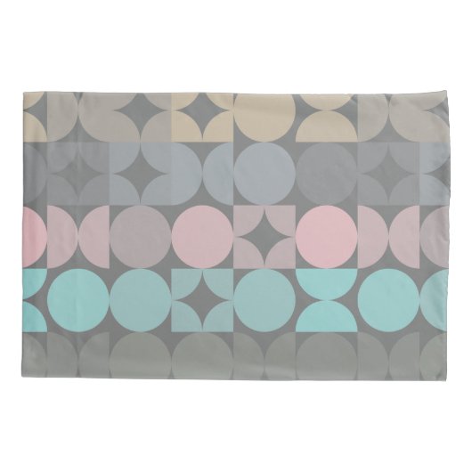 Leuke Abstracte Circles Squares Popart Pattern Kussensloop (Achterkant-Links)
