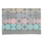 Leuke Abstracte Circles Squares Popart Pattern Kussensloop (Voorkant-Rechts)