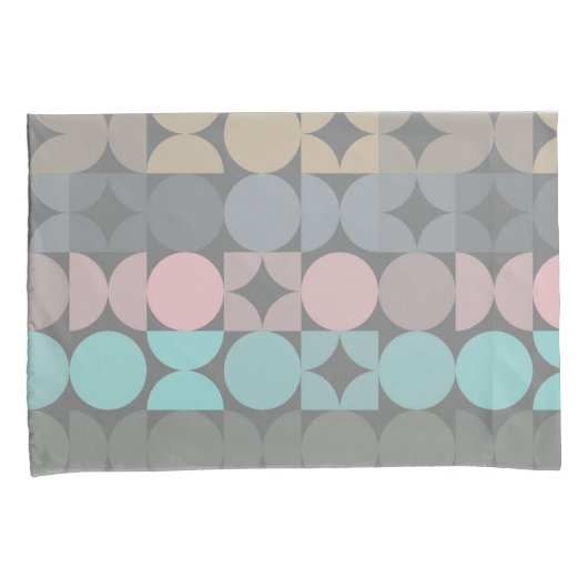 Leuke Abstracte Circles Squares Popart Pattern Kussensloop (Voorkant-Rechts)